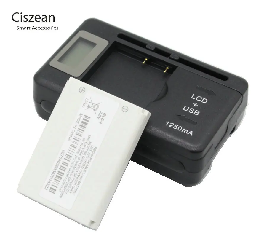 

Ciszean 1x Replacement BLC-2 Battery + Universal Charger For Nokia 3310 3330 3410 3510 5510 3530 3335 3686 3685 3589 3315 3350