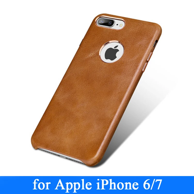 

Luxury Handmade Case for iPhone 6 6s 6plus Genuine Leather Back Phone Shell Cover for iPhone 7 plus 7p Slim Coque capa Skin Bag