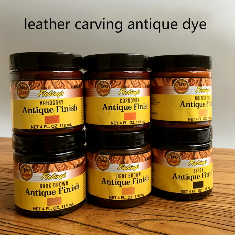 Import from America 10 color 118ml oily creamy dye, antique leather carving dye, leather oil dye