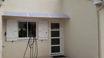 

DS100360-A,100x360cm,Depth 39.37'',Width 141.73'',Black White Grey Aluminum Bracket Door Canopies,Home Use Door Canopies