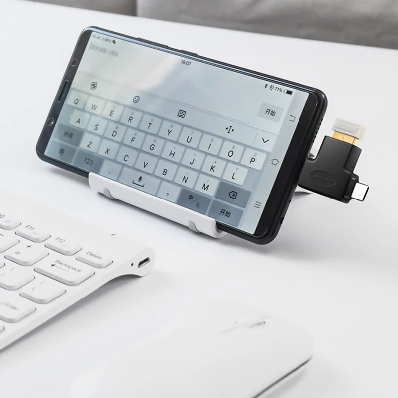 Powstro Mini Micro usb type C к USB 3,0 адаптер 2 в 1 адаптер конвертера OTG для huawei Xioami мобильный телефон/геймпад/клавиатура