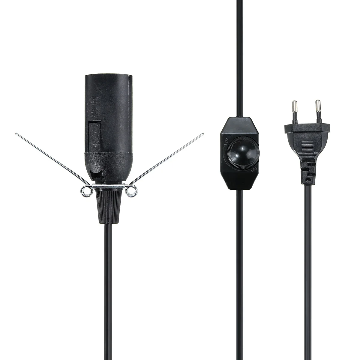 2 м E14 черный светильник лампа электрический шнур питания держатель адаптер гнездо для гималайской соли лампы белый/черный