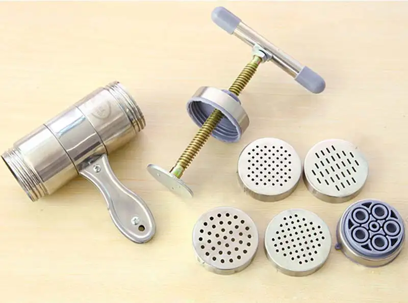 Household Stainless Steel Manual Pasta Machine Hand Pressure Noodle Machine Noodle Maker With 5 Models DTT88