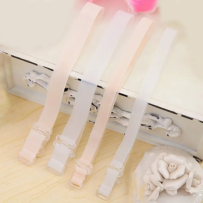 Fashion Clear Bra Straps Transparent Invisible Detachable Adjustable