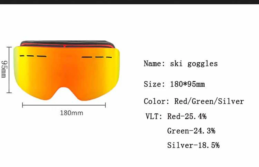 Анти-туман, двойные линзы, лыжные очки, сноуборд, очки для мужчин и женщин, gafas de esqui occhiali sci, зимние лыжные очки, лыжные очки