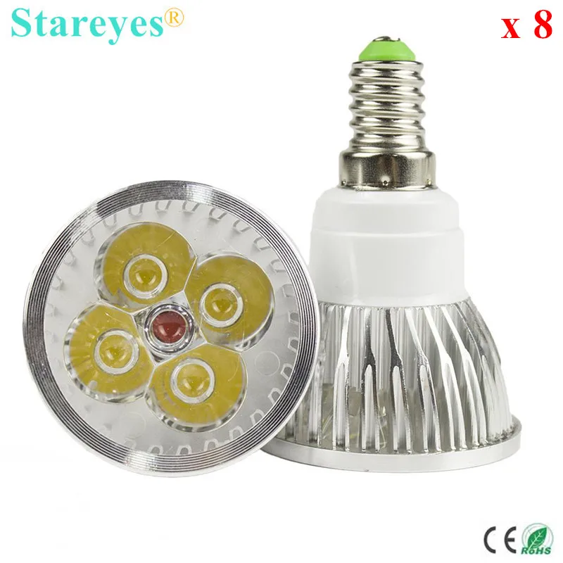 

Free shipping 8 pcs Dimmable 4W 3W E14 GU10 E27 B22 GU5.3 MR16 LED Spotlight Downlight lamp bulb LED Droplight Light Lighting