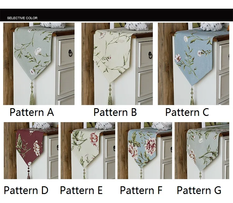 Новинка, тяжелый полиэстр-лен, настольный флаг, европейский стиль, кисточка, настольный бегун, журнальный стол для столовой, Настольная дорожка, украшение дома