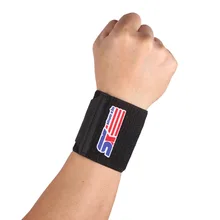 1 шт. SX600 Черная Спортивная эластичная повязка на запястье поддержка повязка Регулируемый силиконовый давление