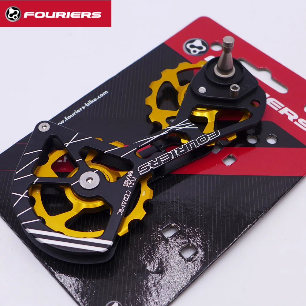 Sistema de aleación de FOURIERS OSPW para SRAM Red/Force/competitive/e-tap bicicleta de carretera transmisión trasera de gran tamaño rodamiento de cerámica con rueda de polea Sistema de aleación de FOURIERS OSPW para SRAM Red/Force/competitive/e-tap bicicleta de carretera transmisión trasera de gran tamaño rodamiento de cerámica con rueda de polea