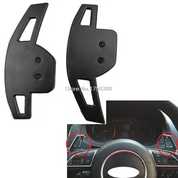 2 pcs aluminium alloy steering wheel paddle shift fit for Audi A3 A4L A5 A6L A8 Q3 Q5 Q7 S5 TT car paddle shifts car accessories