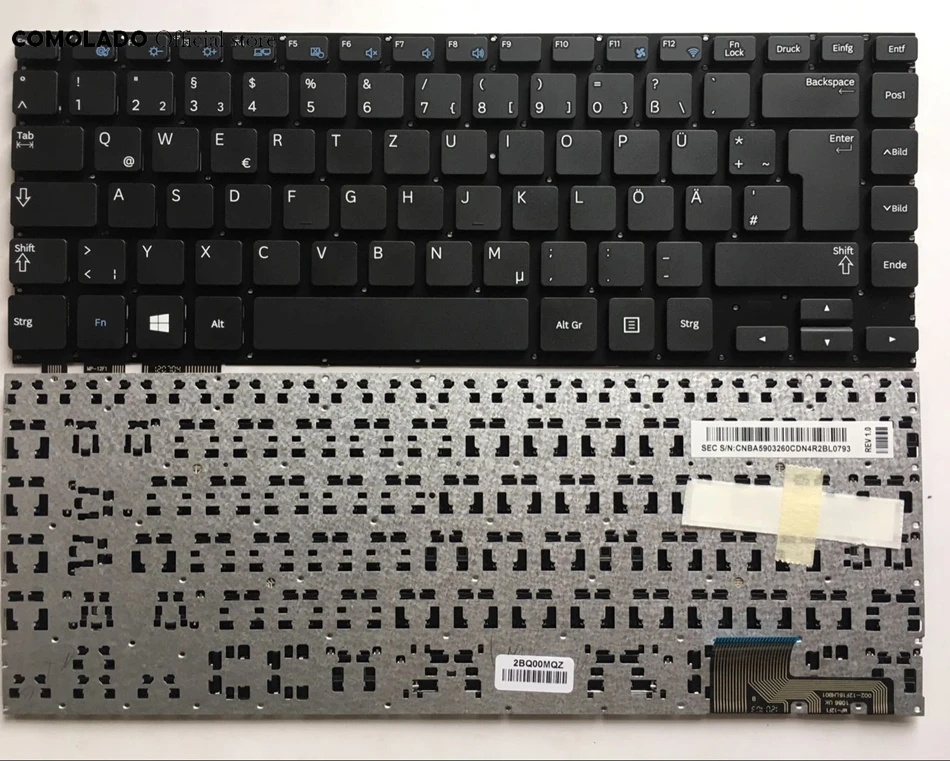 GR Germany Keyboard for Samsung NP530U4E 530U4E NP530U4E-K01RU 530U4E-EG1RU  535U4E black keyboard GR Layout