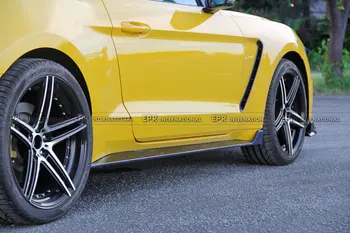 

For Ford 2015 Mustang GT350R Carbon Fiber Side Skirt Extension Car-Styling