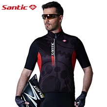 Santic мужской Безрукавый велосипедный жилет летний спортивный жилет мужской спортивный Спортивный костюм велосипедная одежда анти-пот дюбхил MTB велосипед Джерси