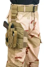 1000D Nylon MOLLE Tactical Drop Leg Platform for Hunting/Paintball/Airsoft Holster Platform with Quick Release Buckle