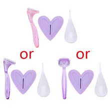 Epilator Secret Bikini Privates Parts Pubic Hair Shaving Template Wax Razor bikini privates shaving stencil sexy female pubic hair razor