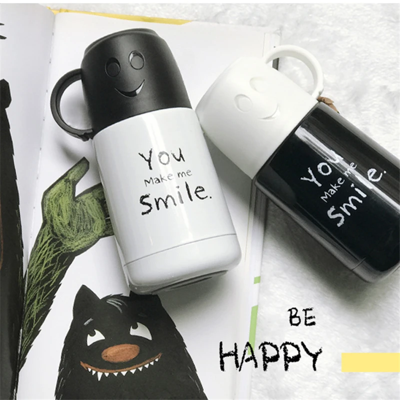 Термос Smile из нержавеющей стали чашка для кофе вакуумная колба термо бутылка воды