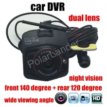 DashCam 1080P 2.4 inch LCD Night Vision Dash Cam Video HD Car Vehicle DVR dual lens with rear camera digital video recorder