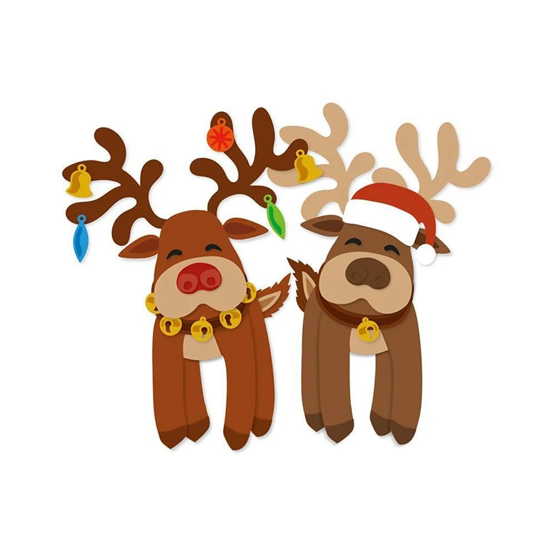 

Cute Christmas Moose Metal Cutting Dies Stencils For DIY Scrapbooking Decorative Embossing Suit Paper Cards Die Cutting Template