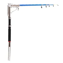 Автоматические удочки из нержавеющей стали и стекловолокна самоходная телескопическая удочка+ большой держатель автоматические удочки