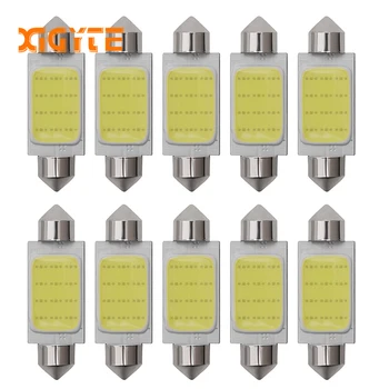 

10pcs/lot 31mm 36mm 39mm 41mm Car COB 1.5W DC12V Interior Car LED Bulbs Lamp Interior Dome Lights Plate lamps Bulb Car styling