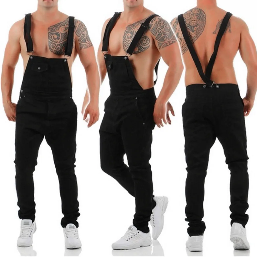 2019 new men's jeans fashion overall casual cotton one-piece jeans trousers wash broken pocket pants bib 2.28 2019 new men's jeans fashion overall casual cotton one-piece jeans trousers wash broken pocket pants bib 2.28