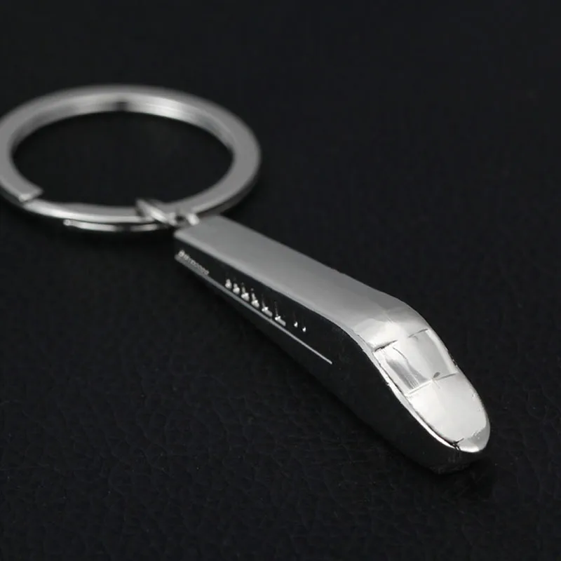 

Silver Metal Keyfob 3D Car Locomotive Train Head Keyring Keychain Key Chain Ring
