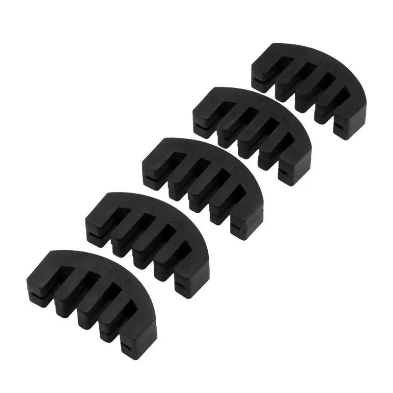 

5pcs Black 5-Prong Rubber 4/4 Violin Silencers Fiddle Practice Mutes