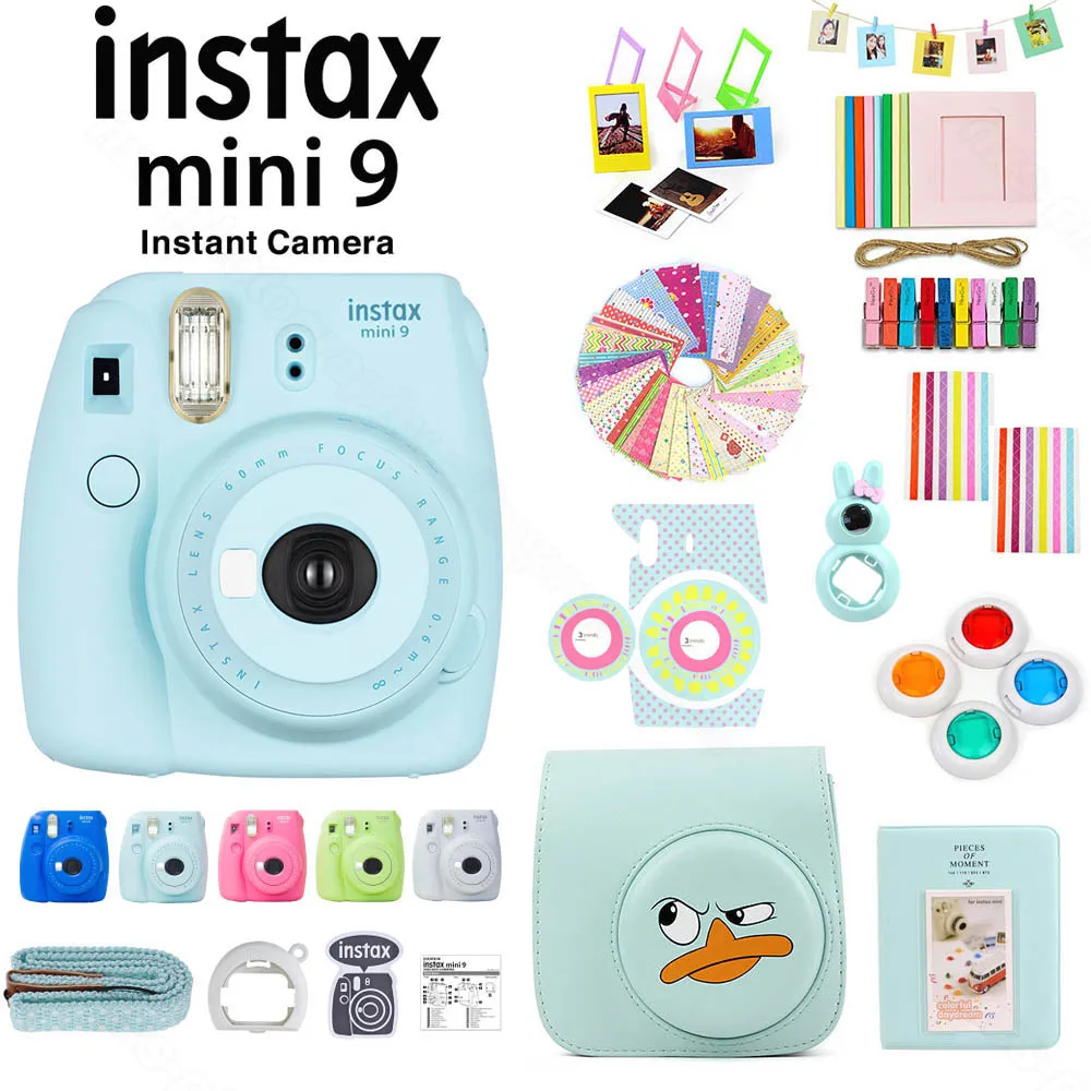 Комплект мгновенных камер Fuji Fujifilm Instax Mini 9 и аксессуаров включая
