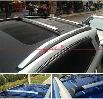 

QDAEROHIVE Car Styling Aluminum Alloy Side Bars Cross Rails Roof Rack Luggage Carrier Rack 2Pcs For Ford Ecosport 2013-2018