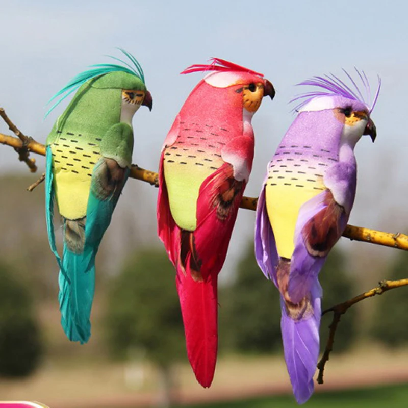 

Artificial Foam Feather Simulation Bird parrot DIY Party Crafts Magnet Decorative Doves Artificial Foam Feather Random Color
