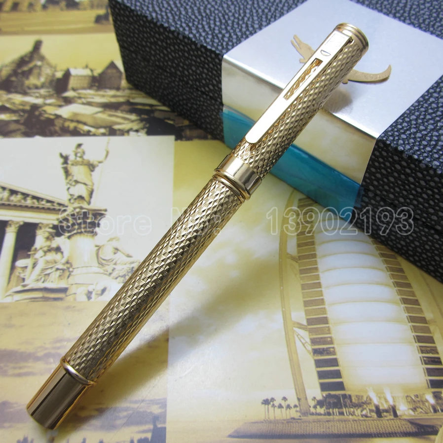 wholesale Crocodile golden Raised Barrel fountain pen Luxury stationery