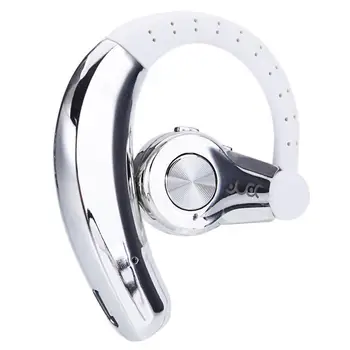 

Wireless Stereo Earplug Bluetooth Earphone 4.1 Single Ear Battery English Version Silver US Warehouse Fast Delivery