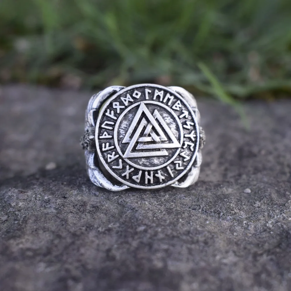 Кольцо Valknut в старинном стиле женское стиль викингов Sanlan|Кольца| |