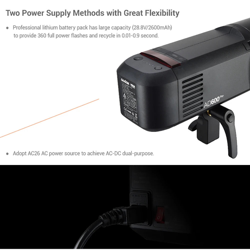 Godox светодиодный светильник для камеры AD600Pro 600Ws TTL HSS Flash 2 4G беспроводной SONY A58 A7RII