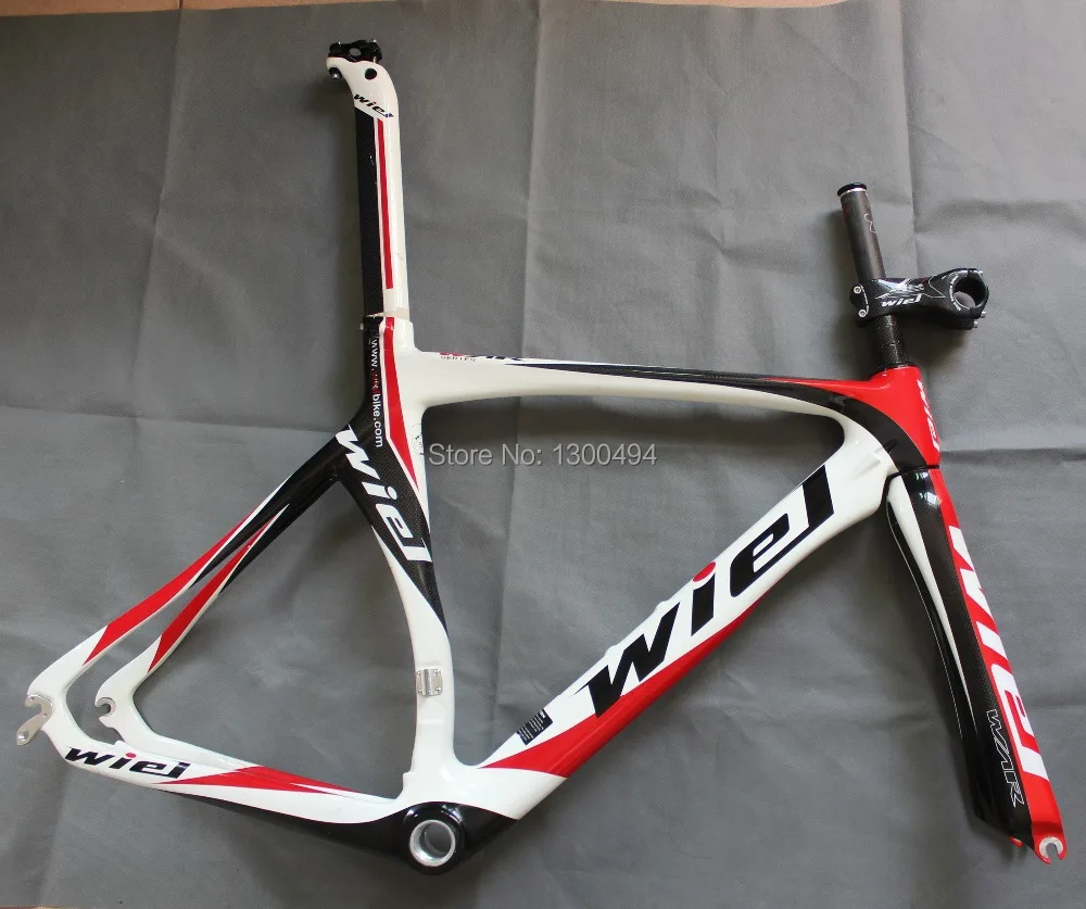 road bike carbon frame ,wiel bicycle frame ,700C Frame + fork +Saddle tube+Steer tubes +spacer