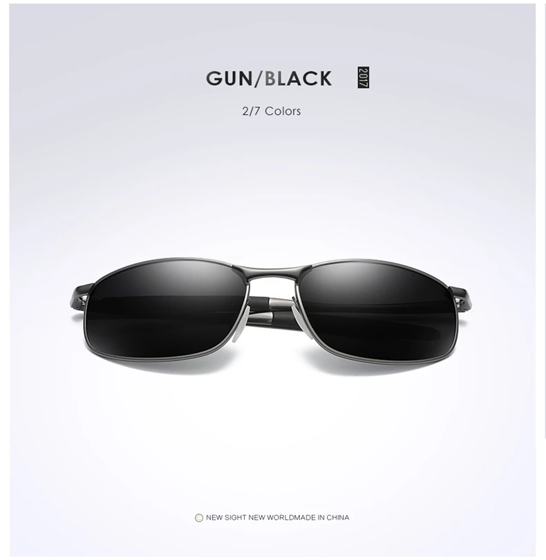 Мужские поляризованные солнцезащитные очки бренда класса «Люкс» дизайнерские очки для вождения солнцезащитные очки для мужчин серьги из сплава Gafas UV400