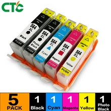 5PCS for hp 564 for hp564 compatible ink cartridge for hp Photosmart 5510 5511 5512 5514 5515 5520 5522 5525 4610 4620 printer