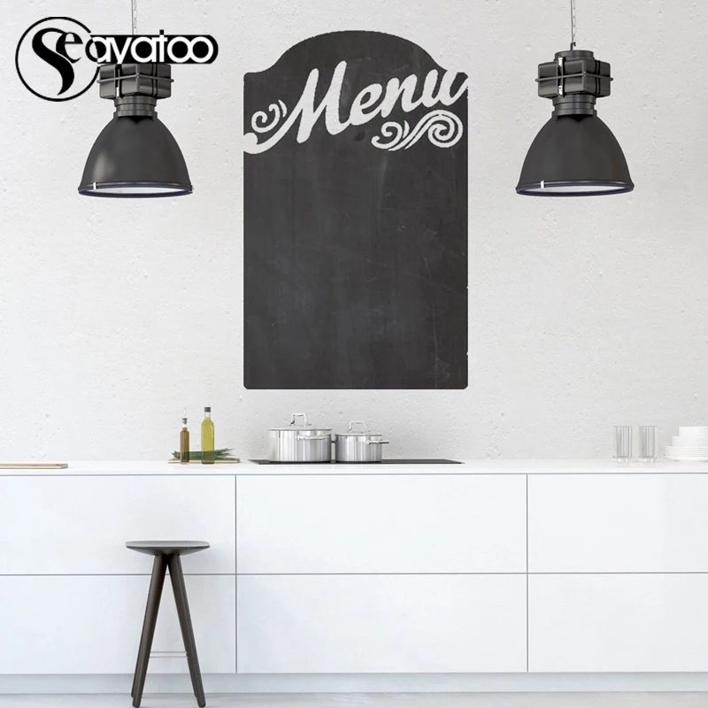 Menu List Chalkboard Blackboard Kitchen Vinyl Wall Decal Sticker Bar Restaurant Stickers 36x58cm