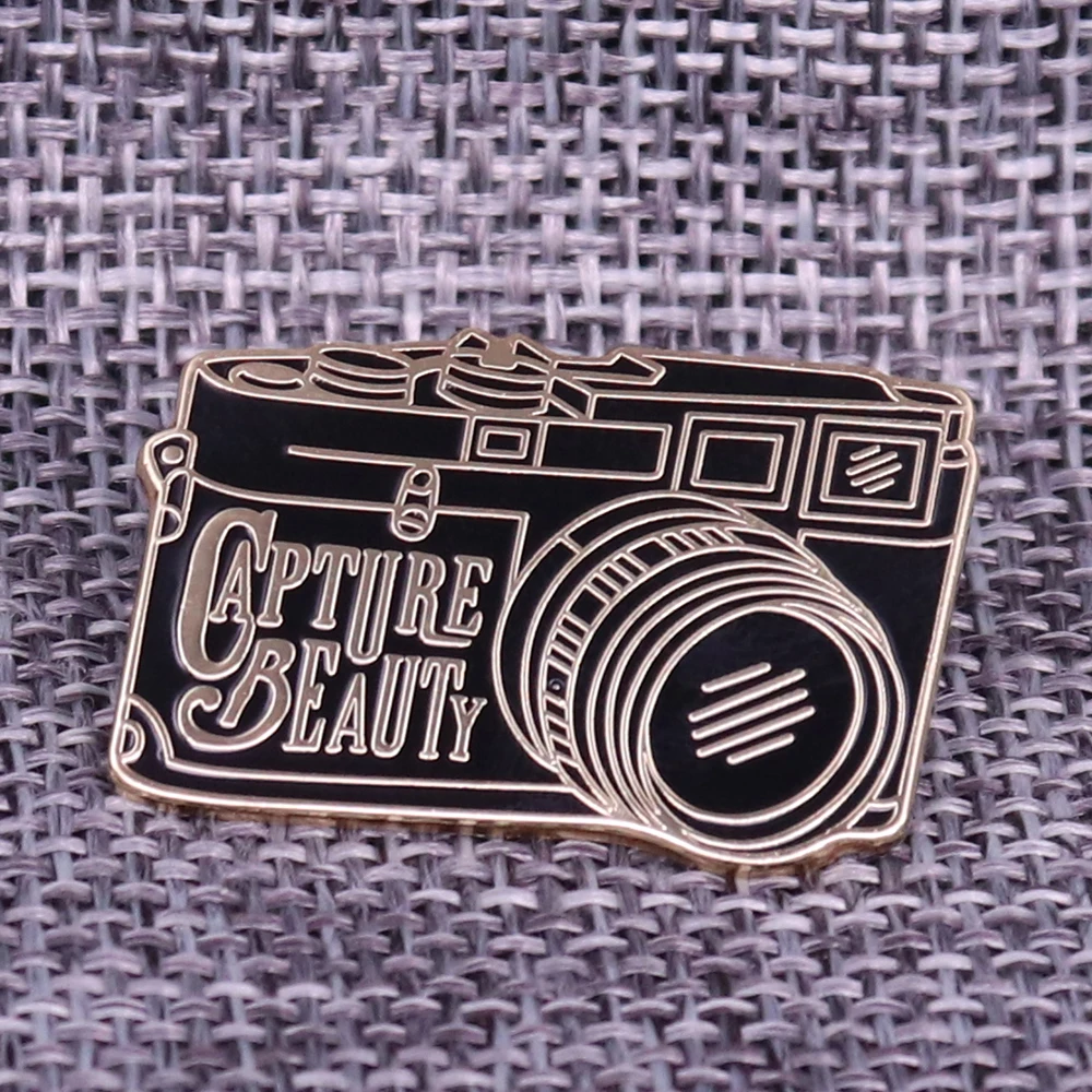 

camera enamel pin