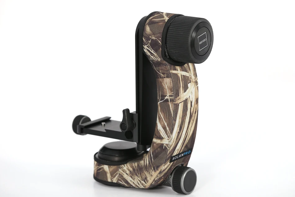 ROLANPRO Personality Tripod Head Camouflage Sleeve Protective Case For Gitzo GHFG1 Gimbal Head Telephoto Bird Shooting Protector