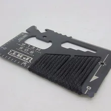 14 в 1 многофункциональная Кредитная карта инструмент кошелек Карманный нож с Паракордом для наружного кемпинга выживания Аварийный