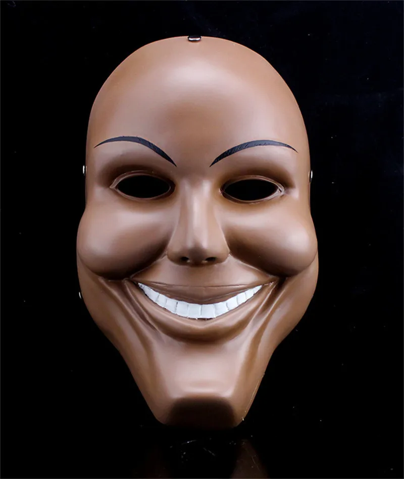 Movie The Purge Resin Anonymous Masks Halloween Scary Horror Party Full Face Smile Mask Carnival Costume Free Shipping FA102 (6)