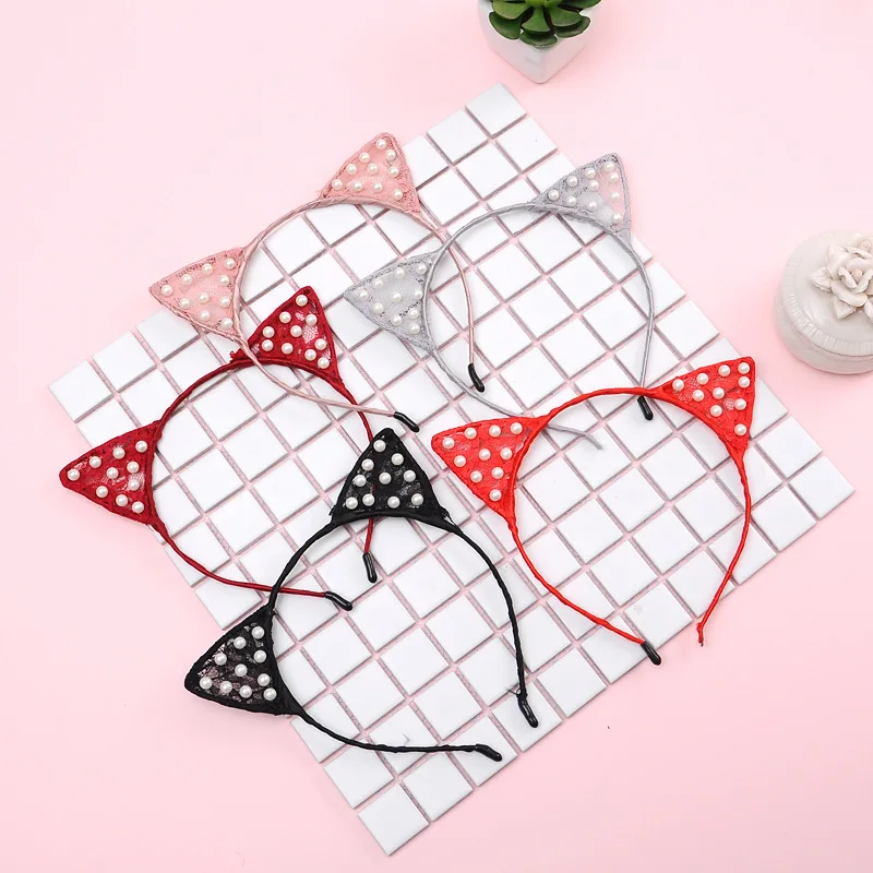 2018 Новая мода новинка Дети кошачьи уши оголовье Hairband фестиваль волосы девушки