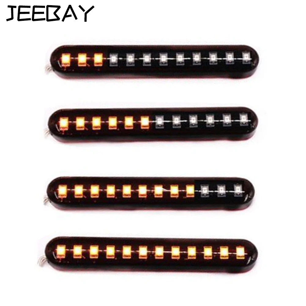 JEEBAY 2 шт. универсальные светодиодные мотоциклетные Сигналы поворота поворотник