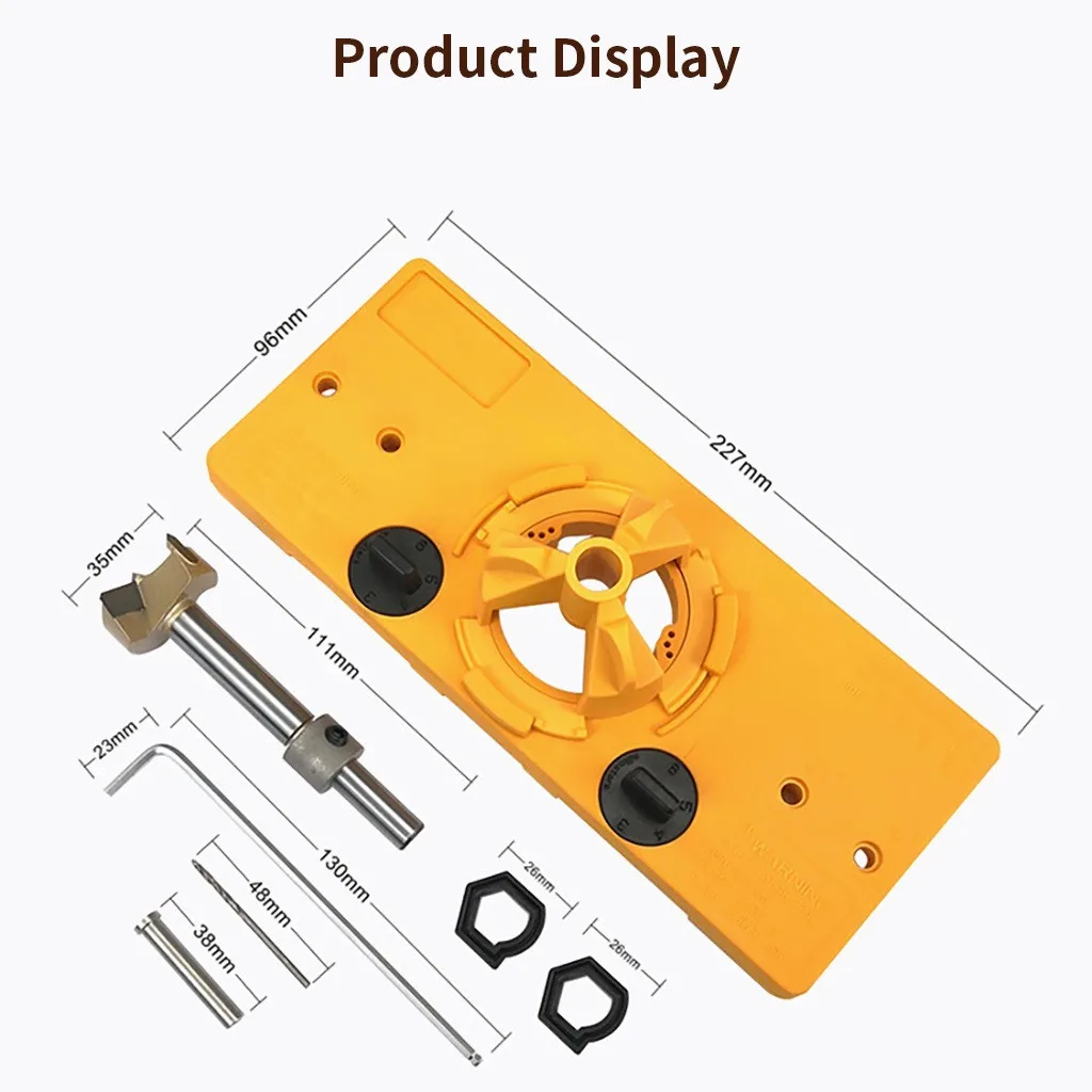 35mm Hinge патрон бура Руководство Комплект+ 35 мм сверло форстнера 2mm дрель Руководство Комплект двери отверстие шаблон для Крег инструмент