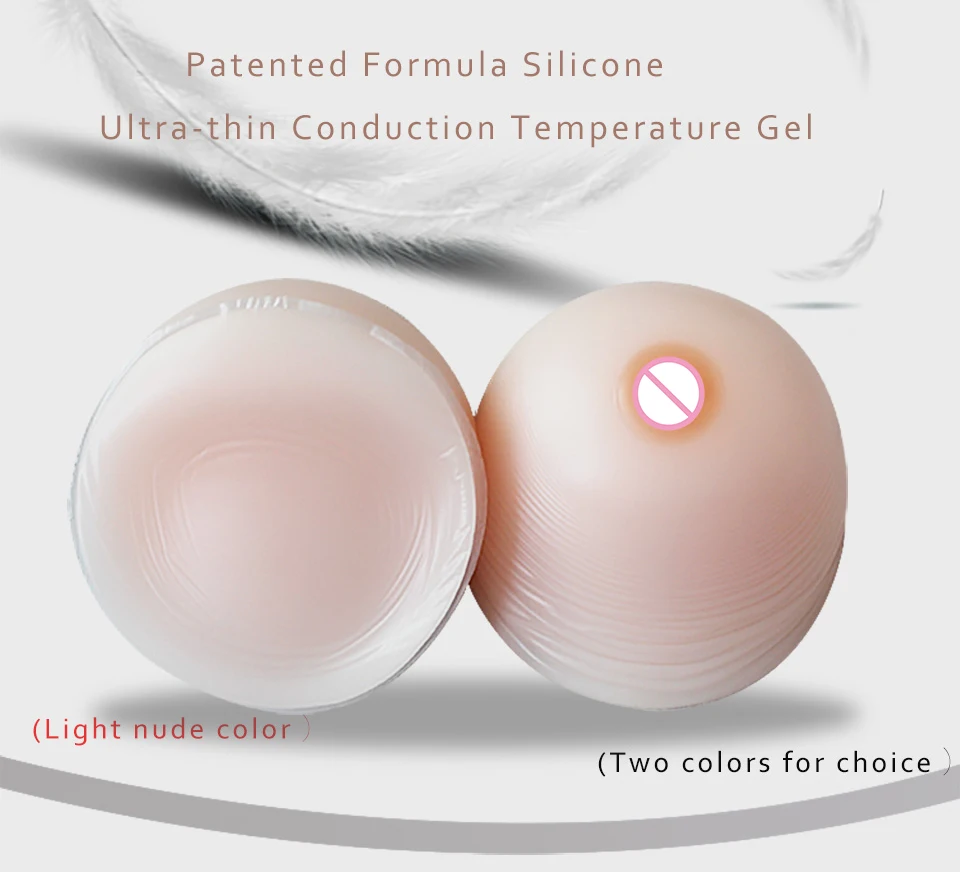 Komaynaly 1000g Silicone Breast Forms 1 Pair Fake Boobs Fake Breast Prosthetic Breast Forms for Crossdresser Mastectomy Cosplay (1)
