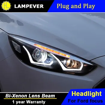 

Lampever Car Styling for Focus Headlights 2015 2016 Focus LED Headlight Focus R DRL Bi Xenon Lens High Low Beam Parking Fog Lamp