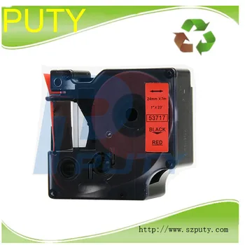 

compatible DYMO D1 tape 24mm black on red dymo 53717 for dymo labelmanager label printers