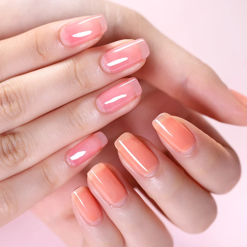 BORN PRETTY Гель-лак для ногтей 6 мл розовый желе чистый цветной гель для ногтей лак замачиваемый УФ-гель лак для ногтей полупрозрачный гель