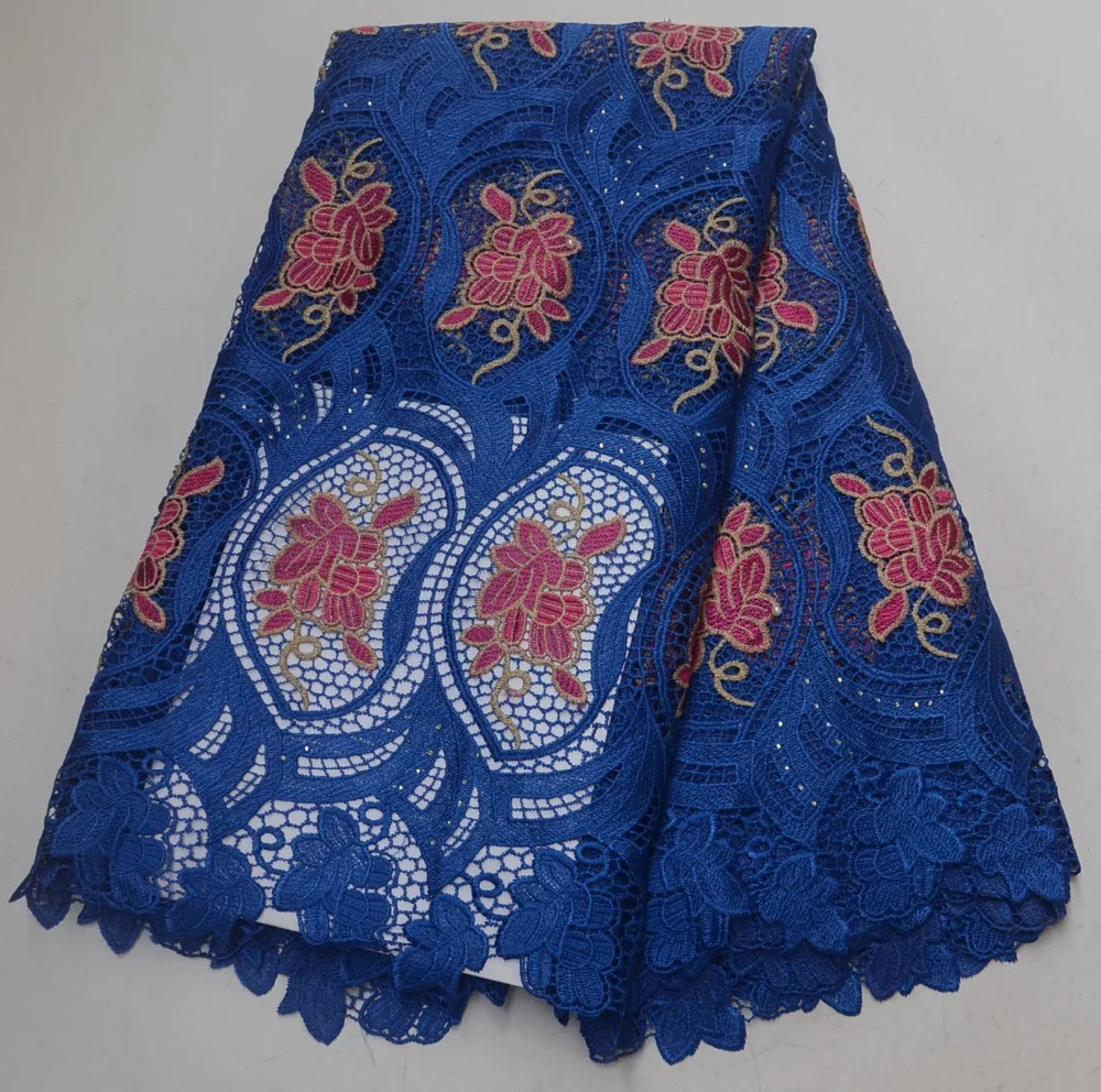 

Nigerian lace Fabric 2019 African Cord Lace High Quality Nigerian Guipure Cord Lace Fabric For Wedding Dress